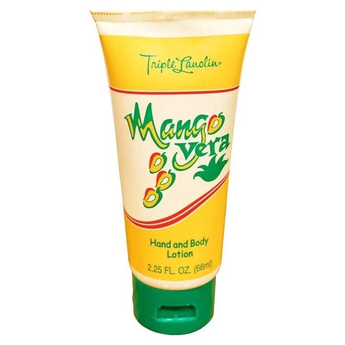 Triple Lanolin 3 - Pack 2.25 Fl. Oz. Tubes Mango Vera Hand & Body Lotion Three - 2.25 Oz Tubes