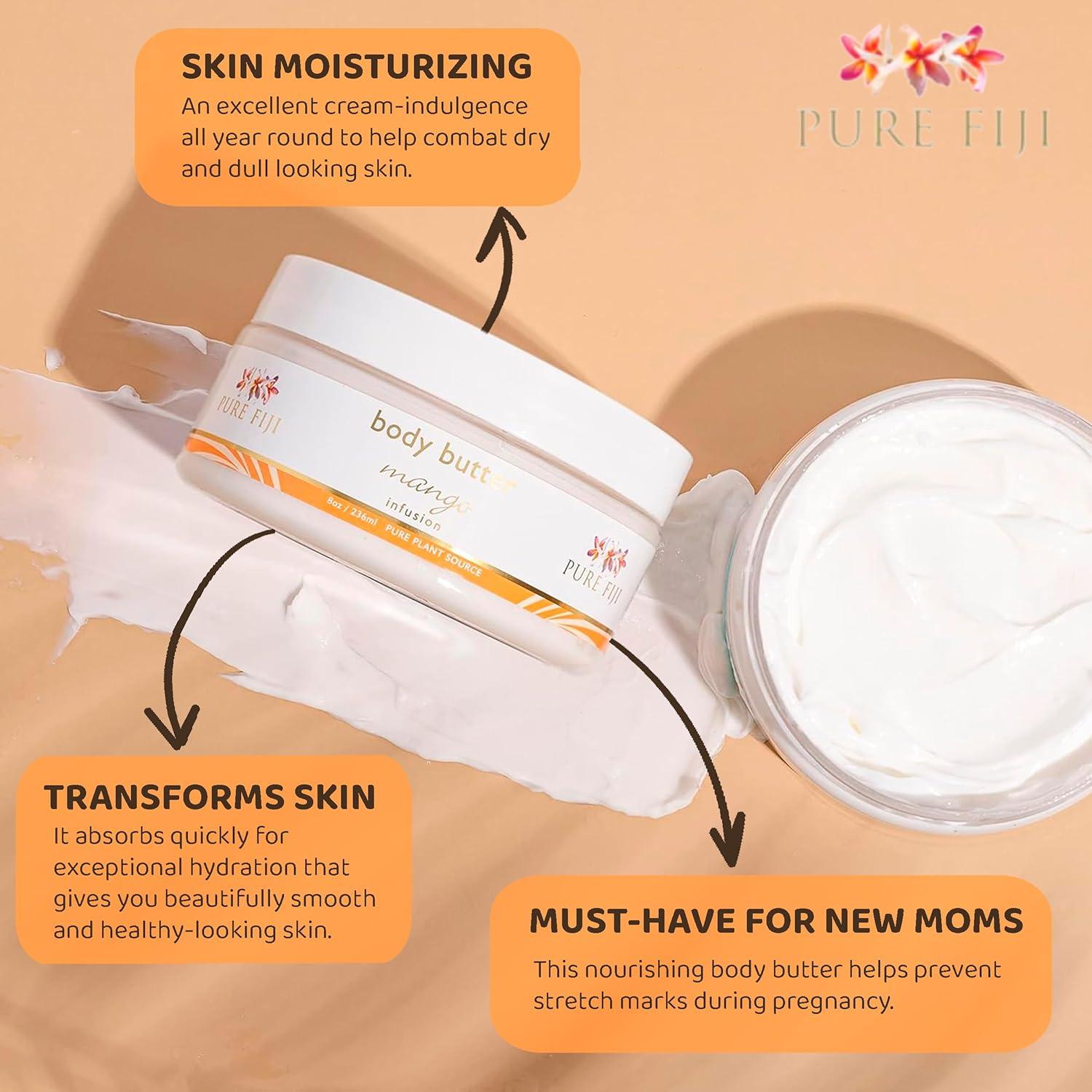 Manteca Corporal Pure Fiji Mango 226g - Hidratante Piel Seca