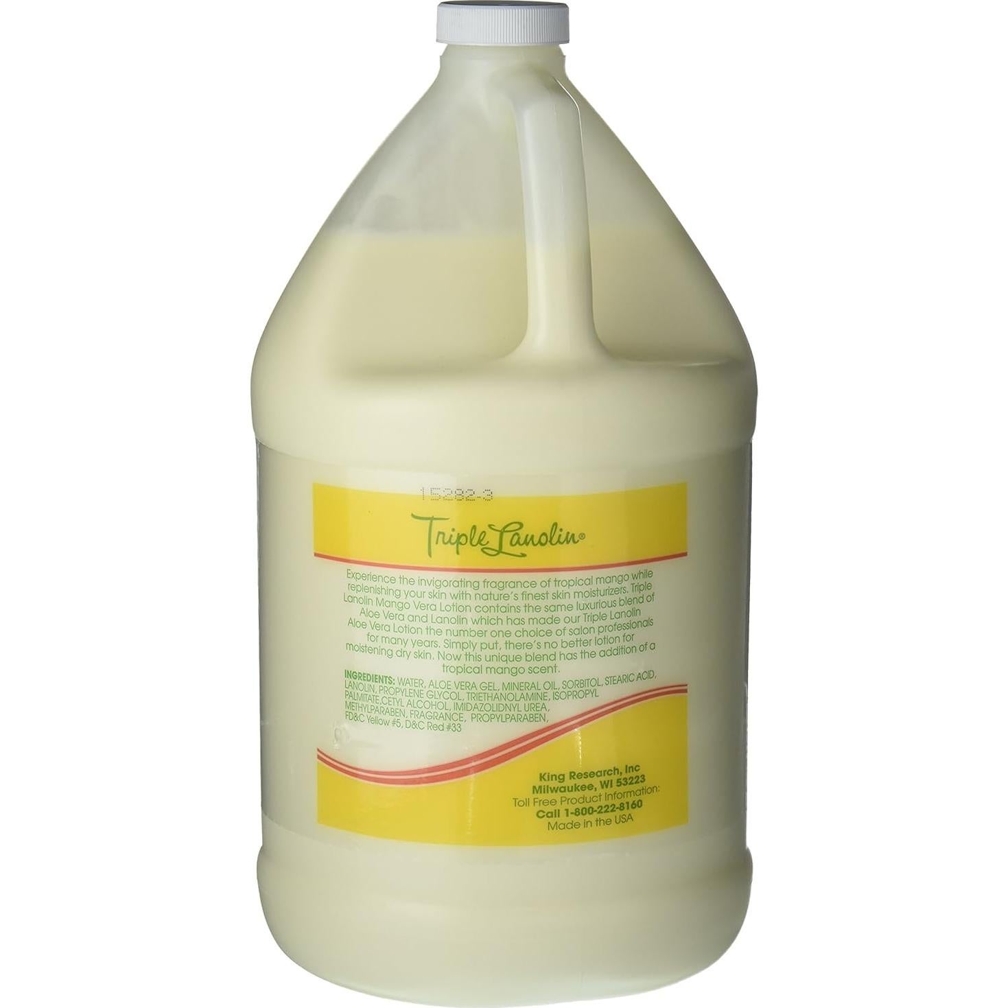 Loción Triple Lanolin Mango Vera 3.785 L - Hidratante Piel