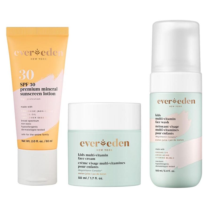 Set de Cuidado Facial para Niños Evereden - Hidratante SPF 30