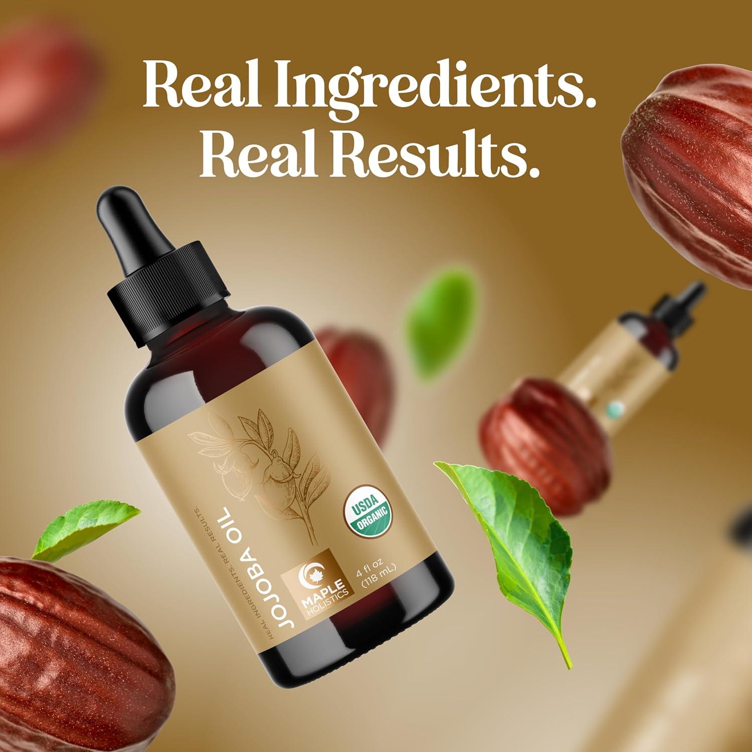 Aceite de Jojoba Orgánico 100% Puro Maple Holistics 118 ml