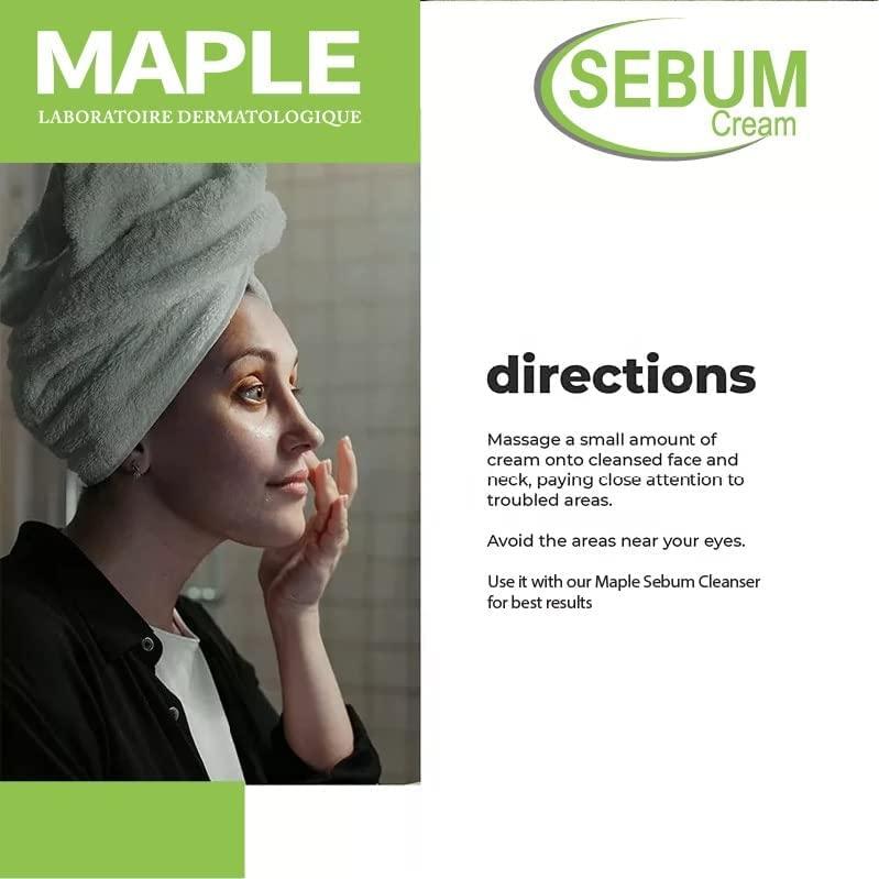 Crema SEBUM Arce 50 mL - Hidrata y regula sebo piel grasa