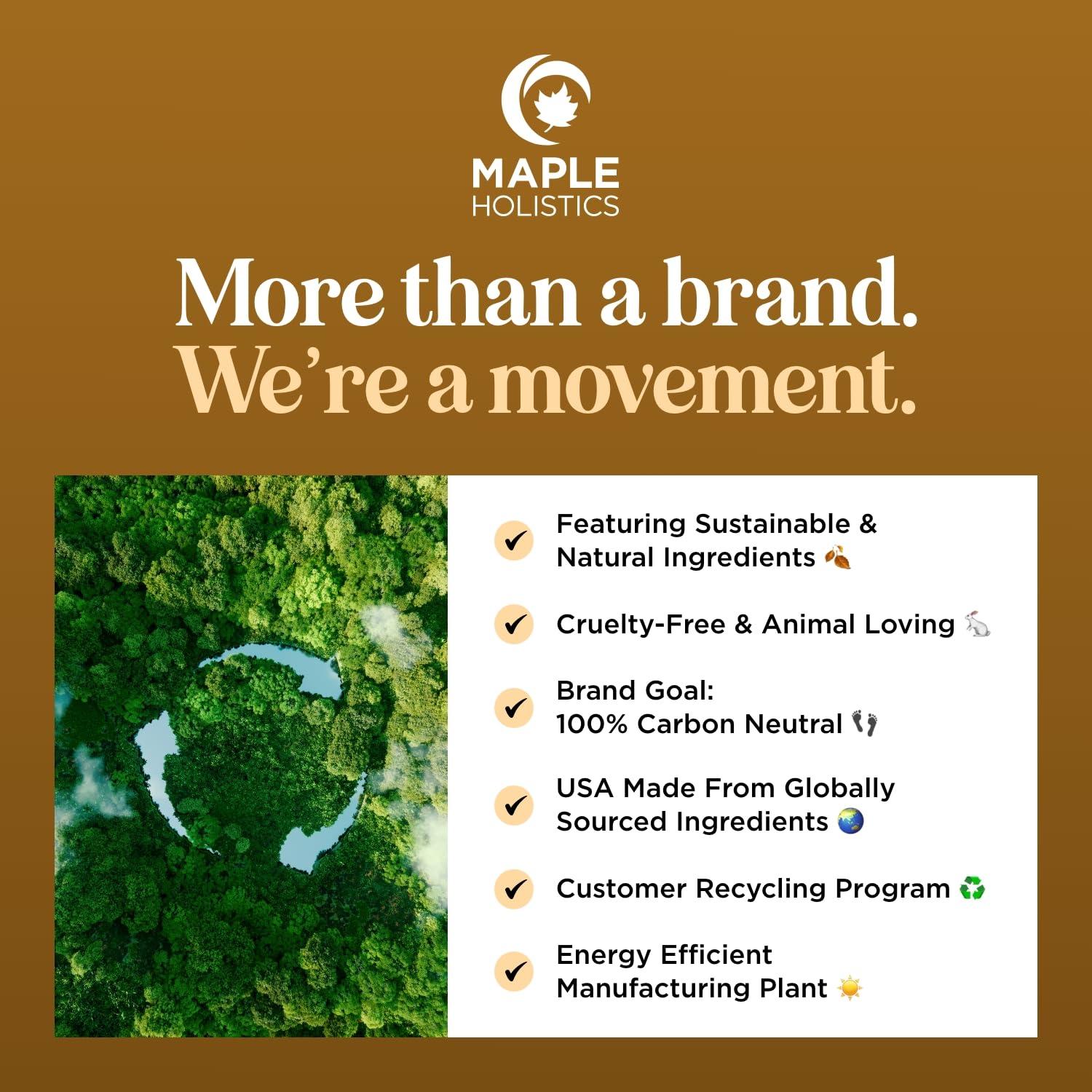 Aceite de Ricino Orgánico Maple Holistics 473ml - Crecimiento Cabello y Cuidado Piel