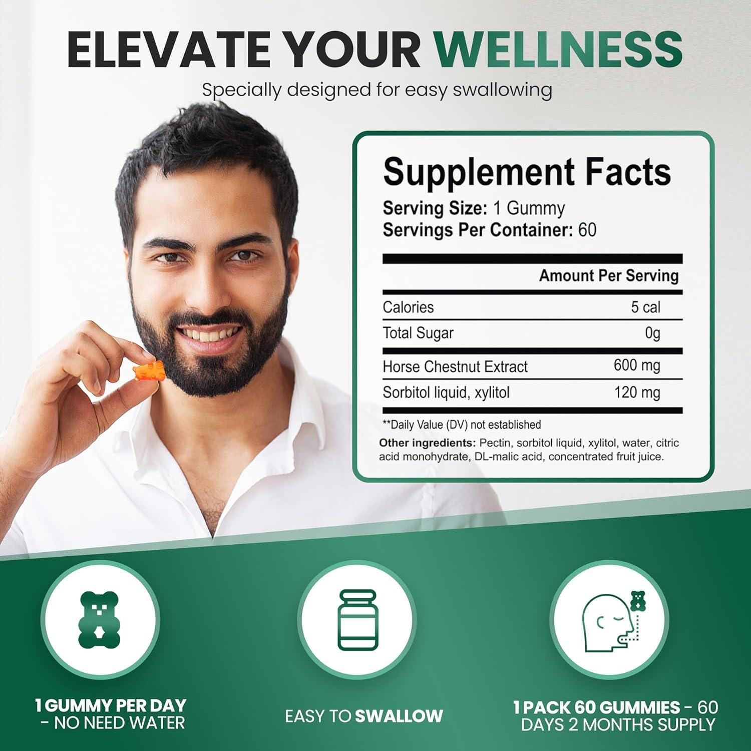 Suplemento Vegano de Castaño de Indias VAITE 221g - Salud Venosa