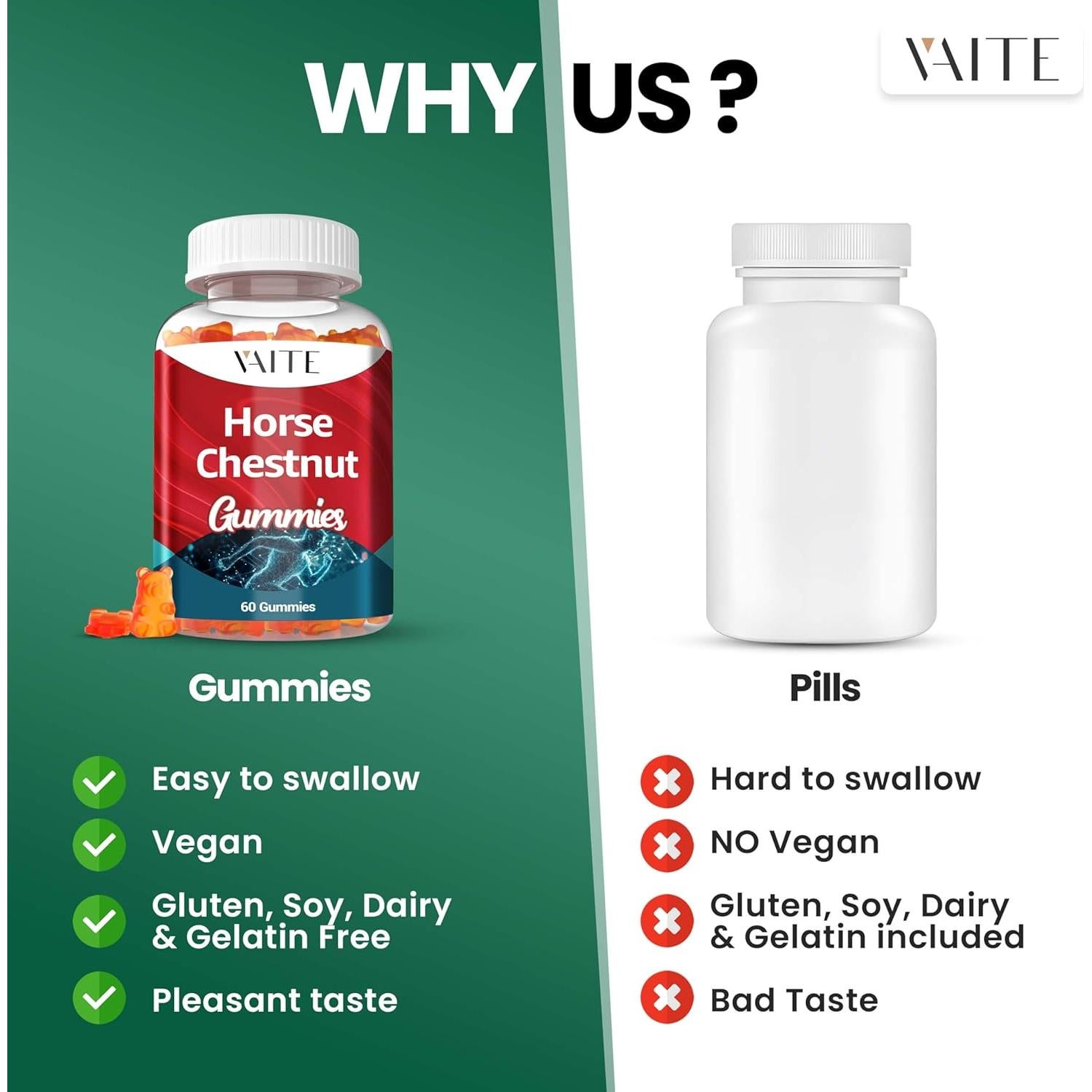 Suplemento Vegano de Castaño de Indias VAITE 221g - Salud Venosa