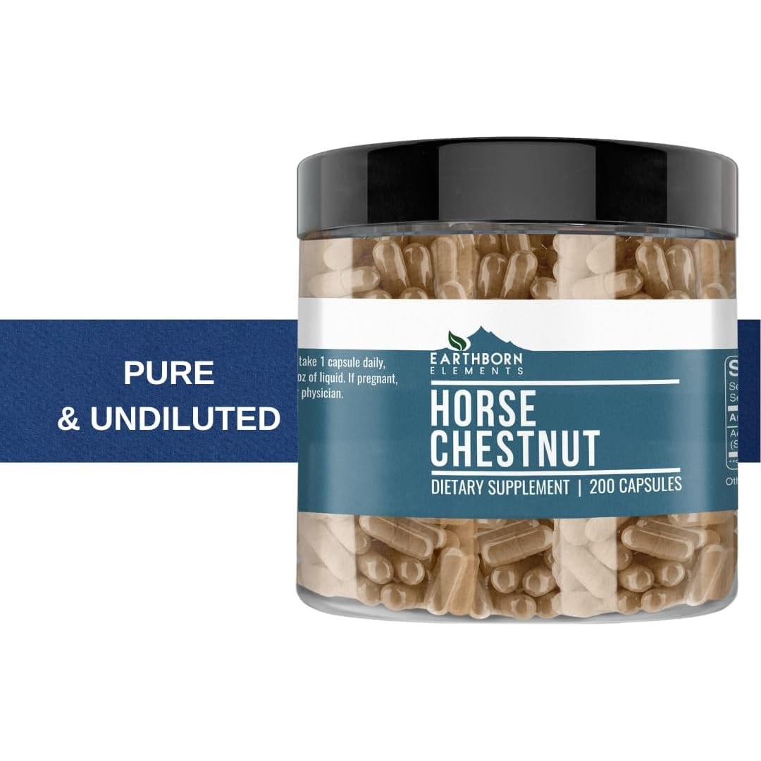Castaño de Indias Earthborn Elements 200 Cápsulas Puras