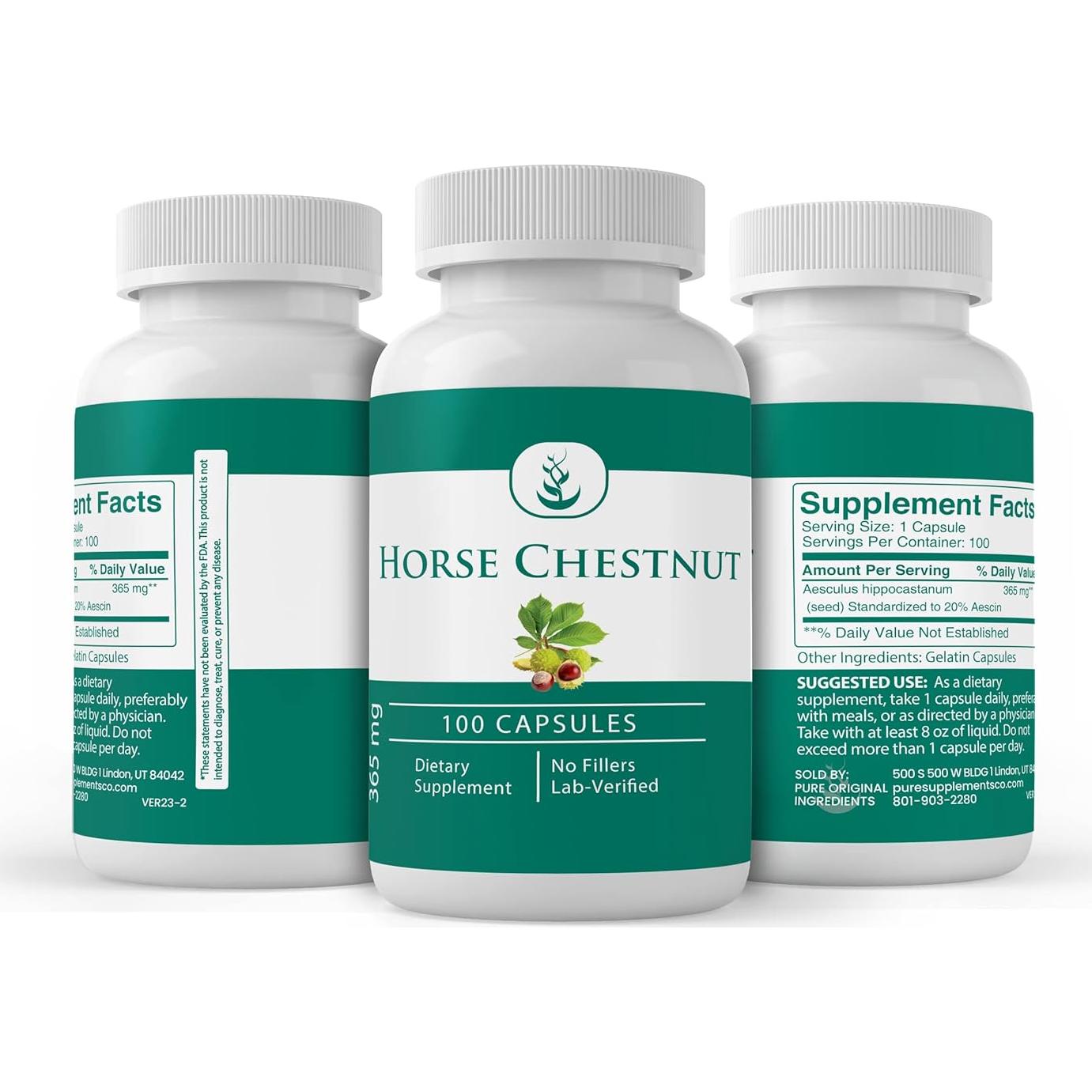 Cápsulas de Castaño de Indias Siempre Puro 100 Unidades