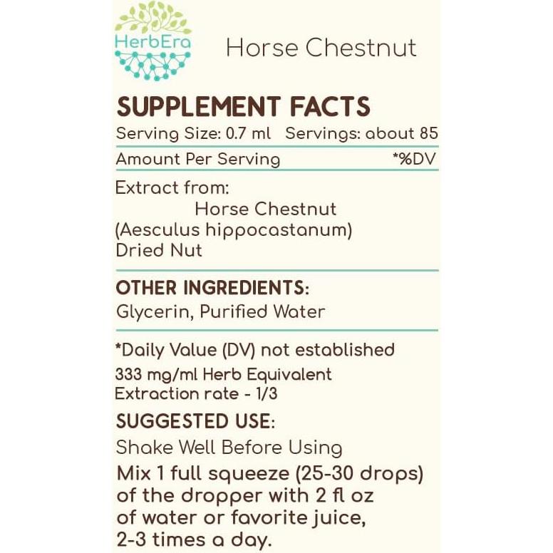 Extracto Herbal de Castaño de Indias HerbEra 59.15 ml Sin Alcohol