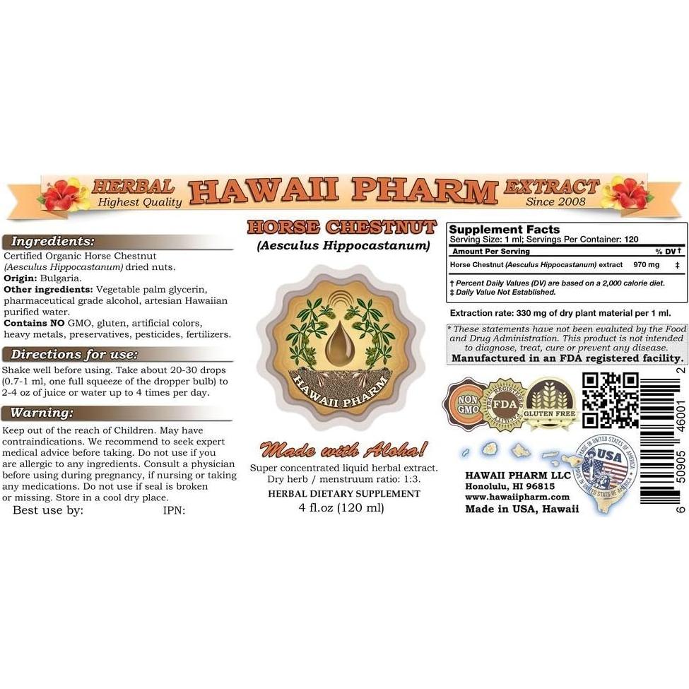 Extracto líquido de castaño de indias Hawaii Pharm 60 ml