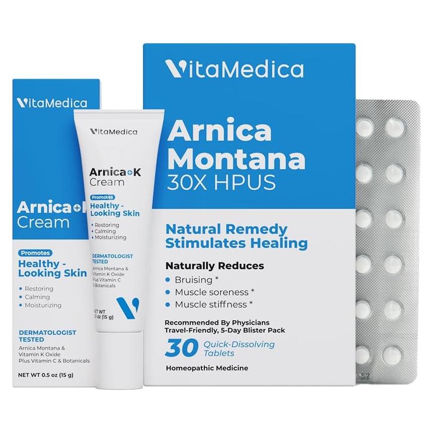 Kit de Relleno Arnica Montana 30X + Crema Vitamina K VitaMedica