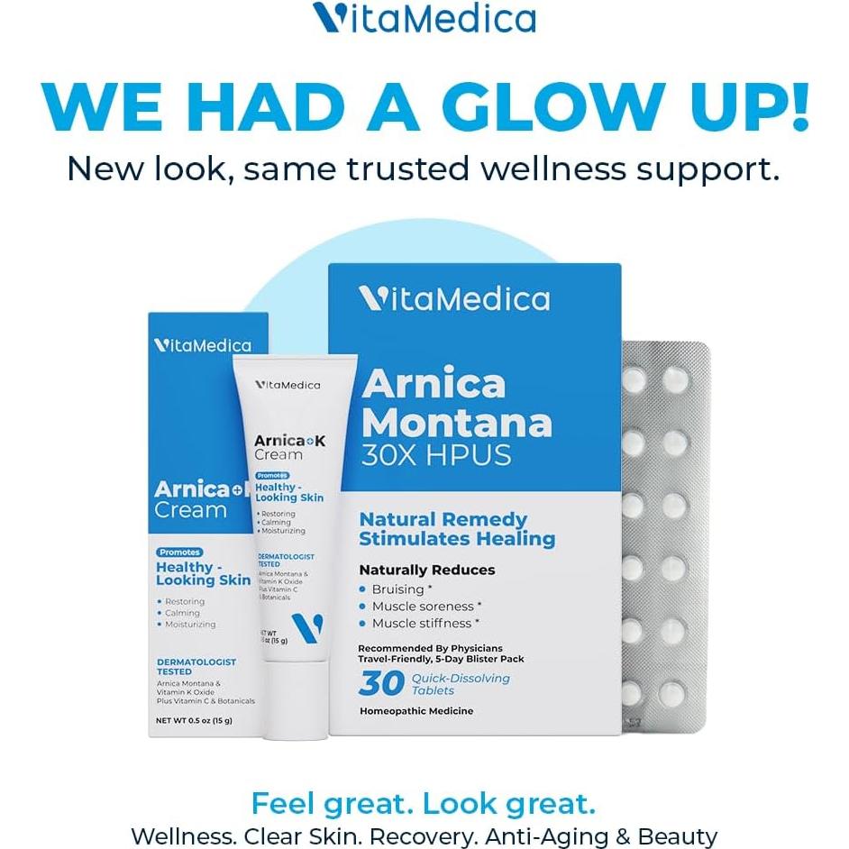 Kit de Relleno Arnica Montana 30X + Crema Vitamina K VitaMedica