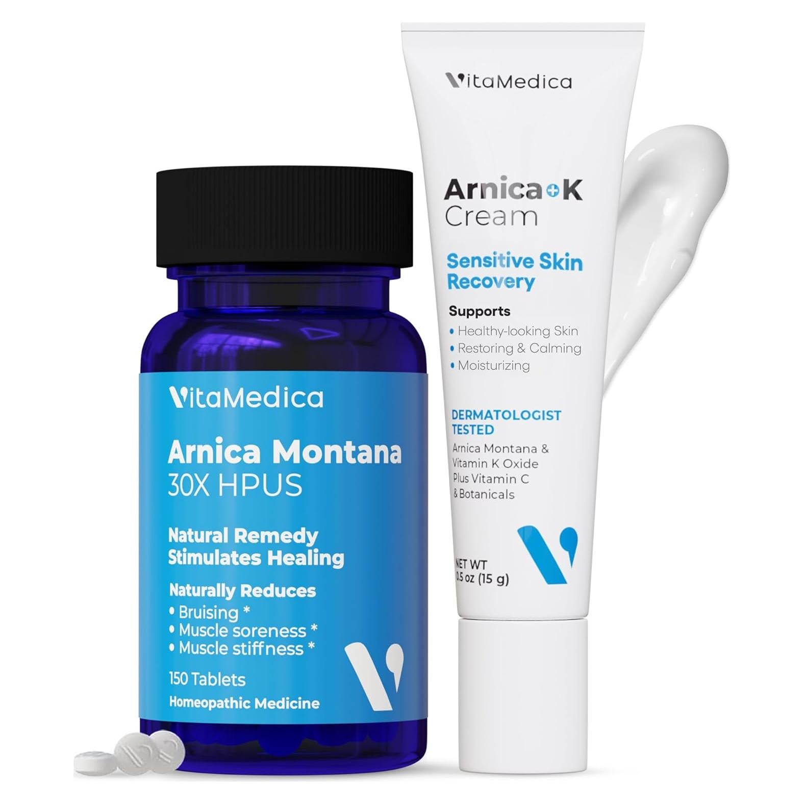 VitaMedica Arnica Montana 30X y Crema Tópica Vitamina K 64.8g
