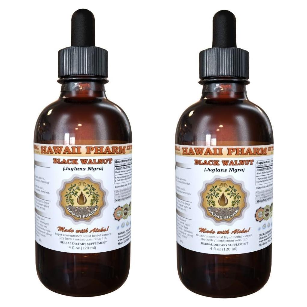 Extracto Líquido de Nogal Negro HawaiiPharm 2x60 ml