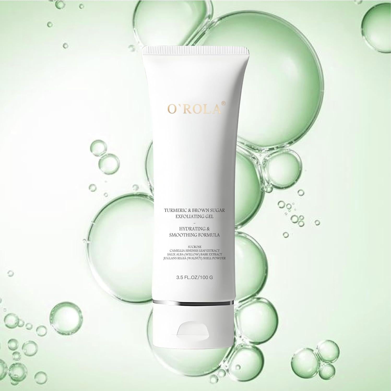 Gel Exfoliante Natural de Cúrcuma y Azúcar Moreno 100g