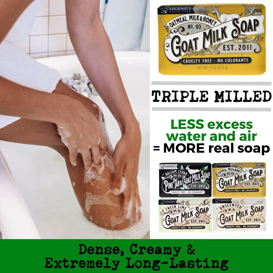 Jabón de Leche de Cabra Legend's Creek 255g Hidratante Natural