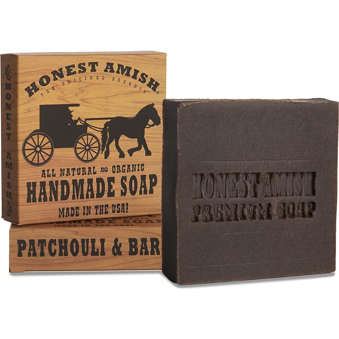 Jabón Natural Exfoliante Honest Amish 170g Pachulí