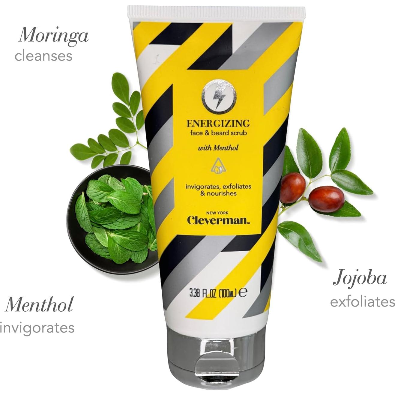 Exfoliante Energizante Facial y de Barba Cleverman 100ml