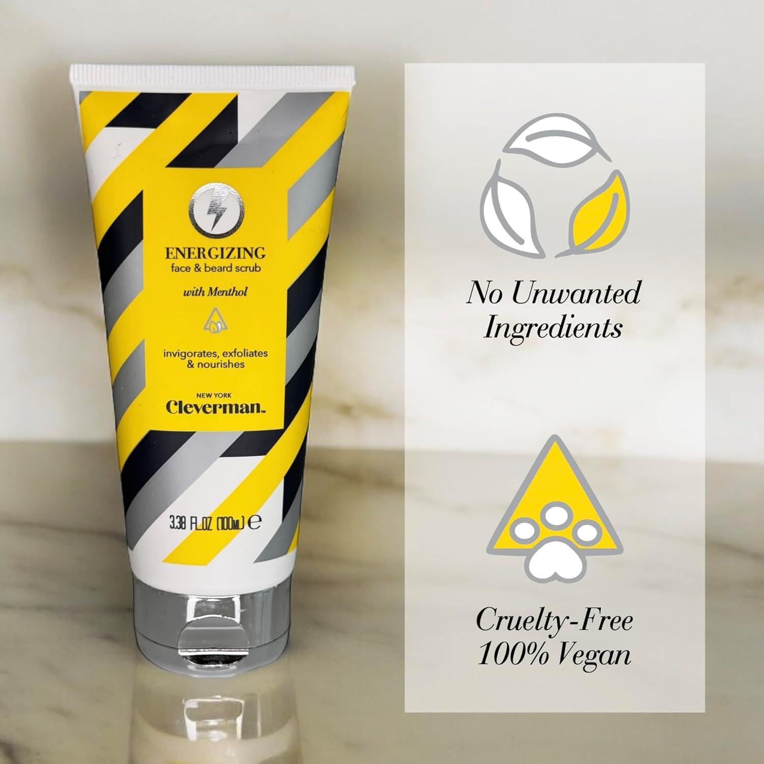 Exfoliante Energizante Facial y de Barba Cleverman 100ml