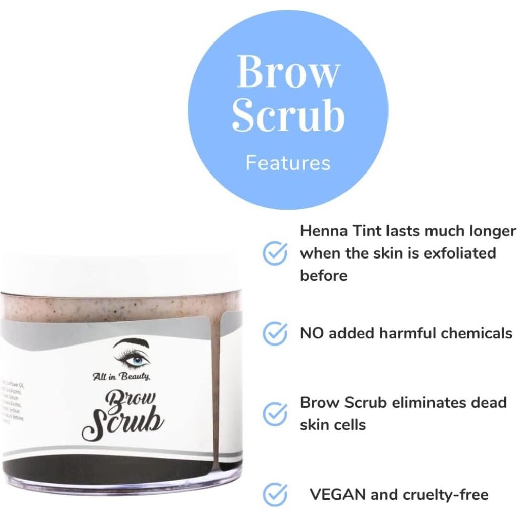 Exfoliante de Cejas All in Beauty 50g - Vegano y Natural