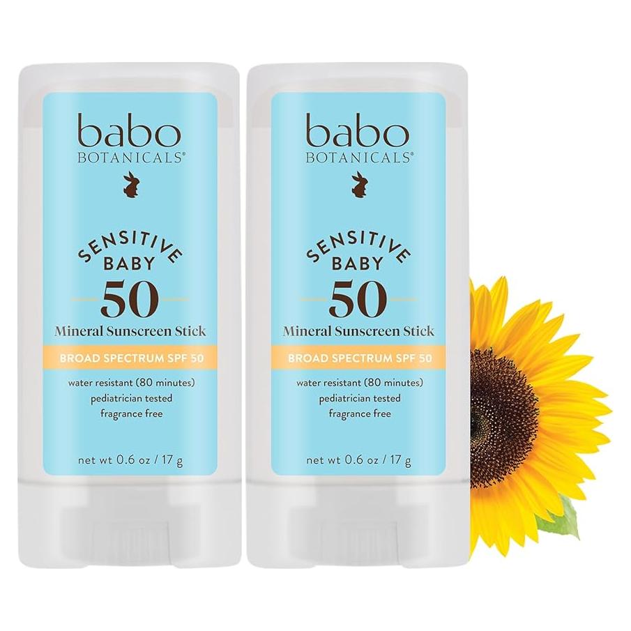 Protector Solar Mineral Babo Botanicals Stick SPF 50 Bebés