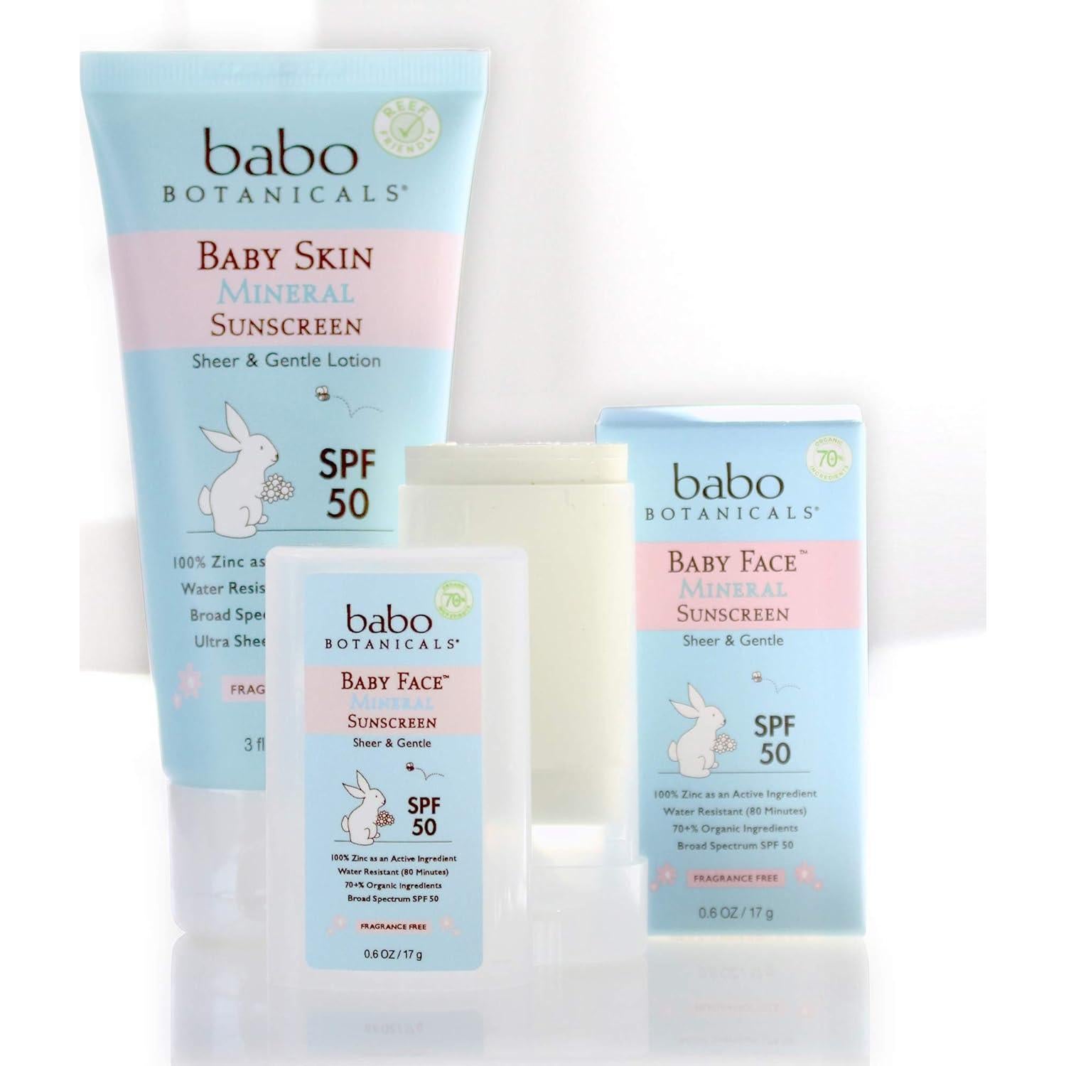Protector Solar Mineral Babo Botanicals Stick SPF 50 Bebés