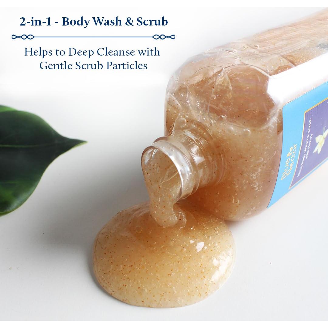 Jabón y Exfoliante Corporal Blue Nectar Vainilla 248 ml