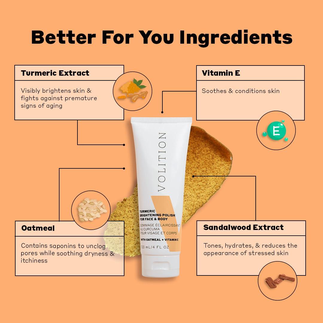 Exfoliante Físico Volition Beauty Cúrcuma y Avena 113g