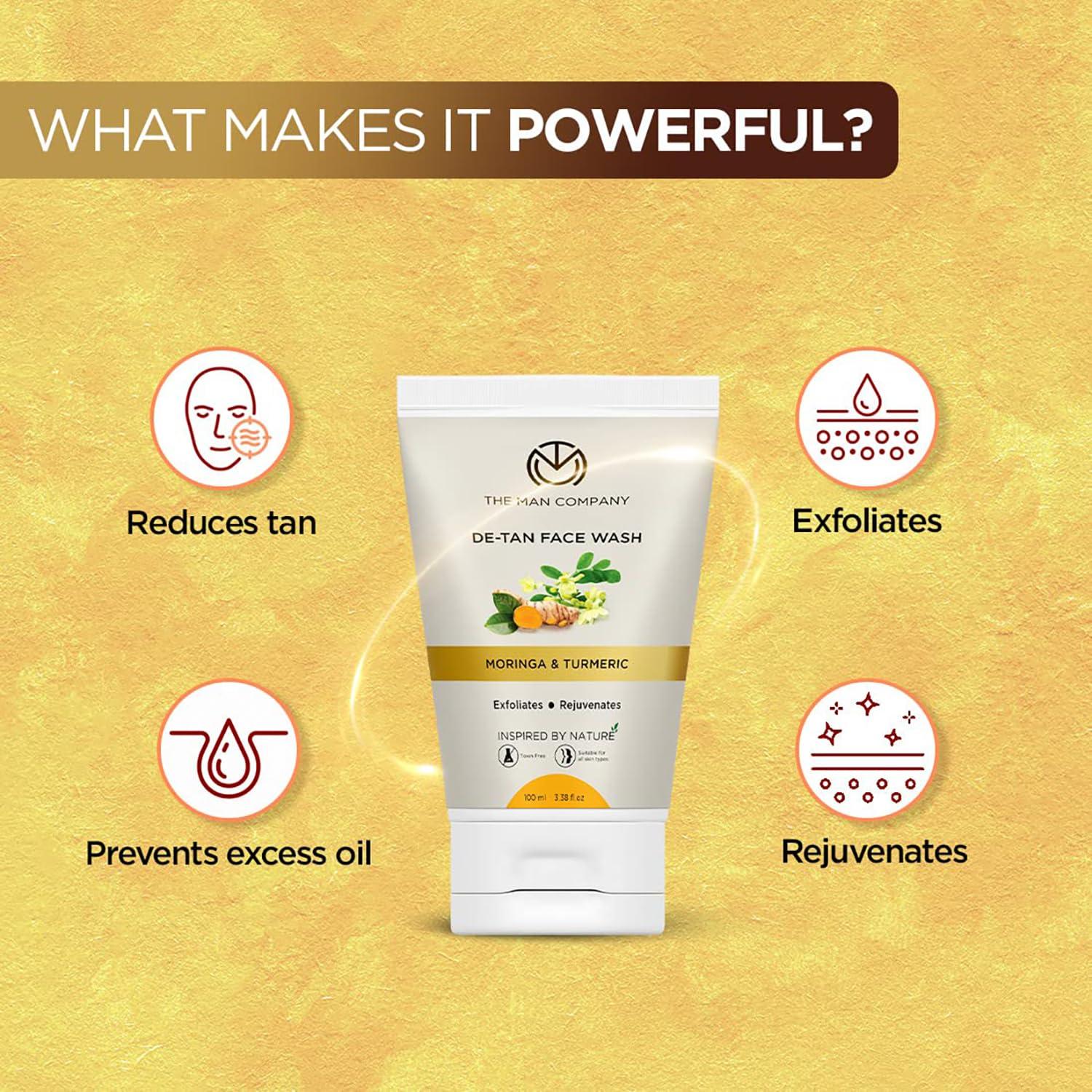Lavado Facial The Man Company con Cúrcuma y Moringa 100ml