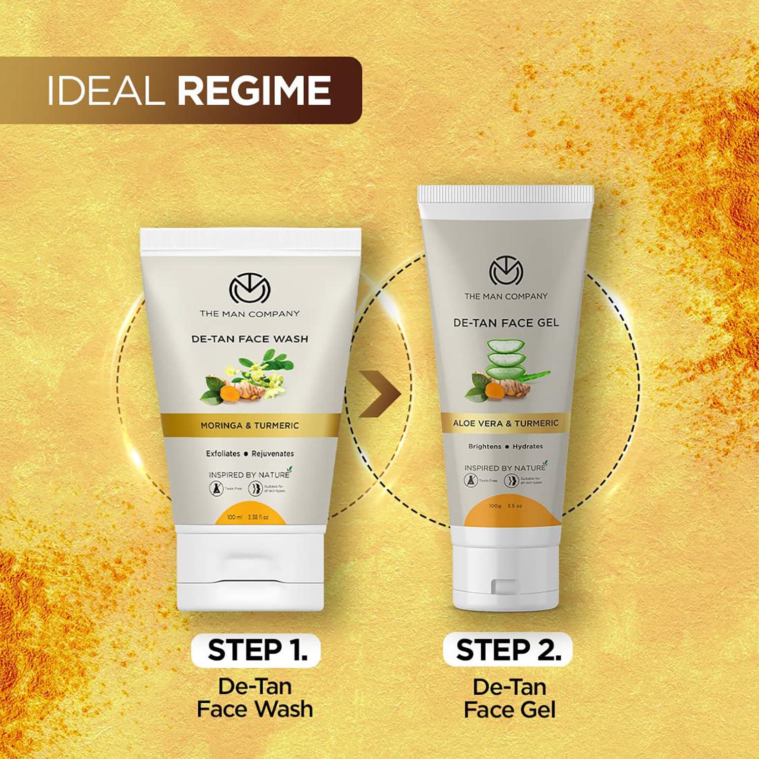 Lavado Facial The Man Company con Cúrcuma y Moringa 100ml