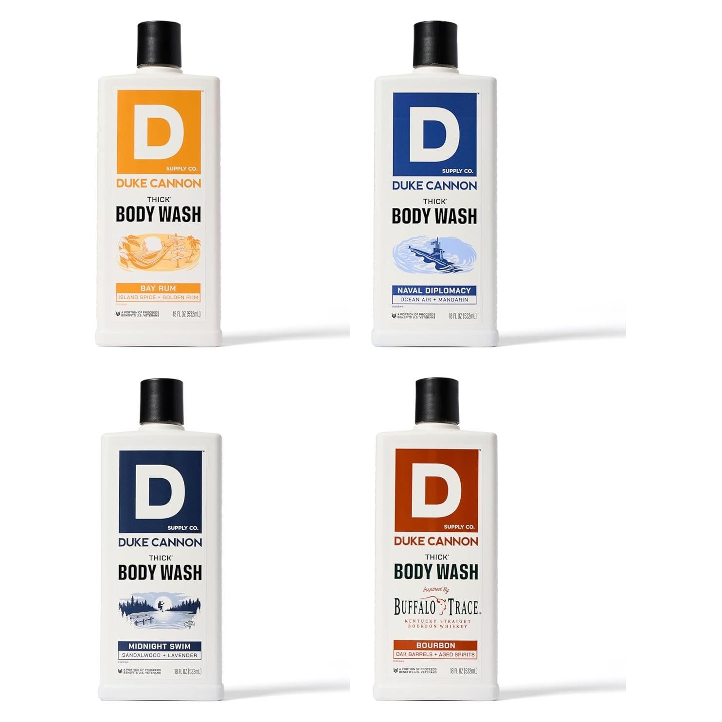 Gel de Ducha Espeso Duke Cannon 4 Pack 517 ml Hombres