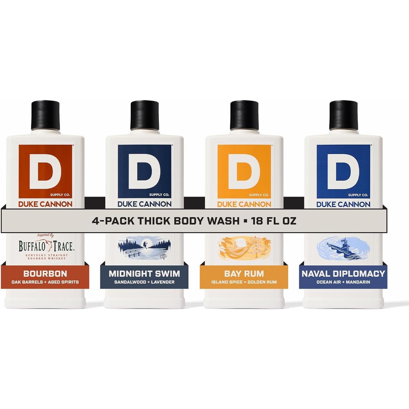 Gel de Ducha Espeso Duke Cannon 4 Pack 517 ml Hombres