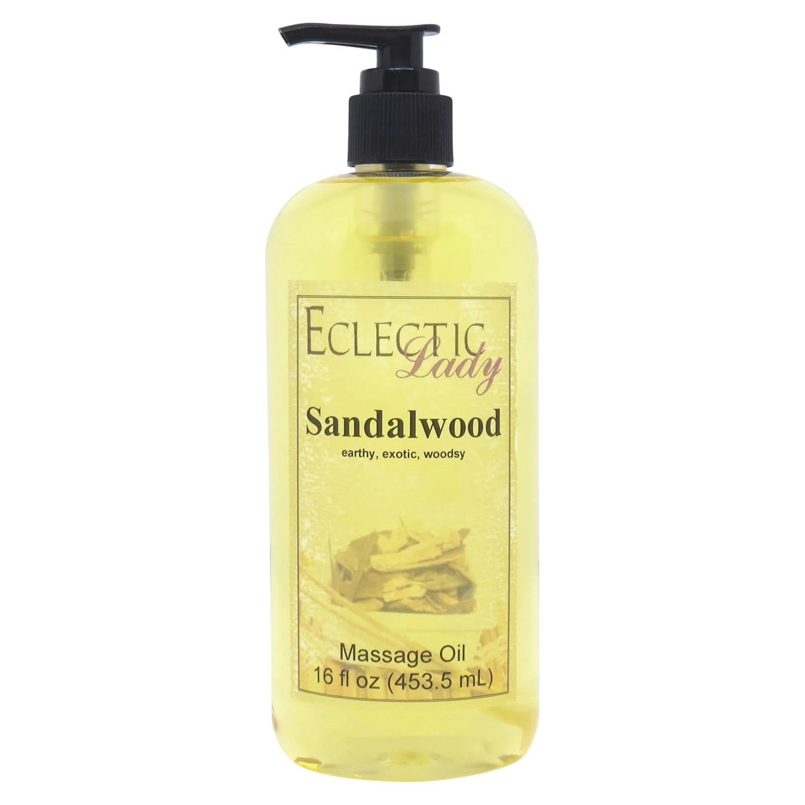 Aceite de Masaje Eclectic Lady 473 ml Sándalo Almendra Jojoba