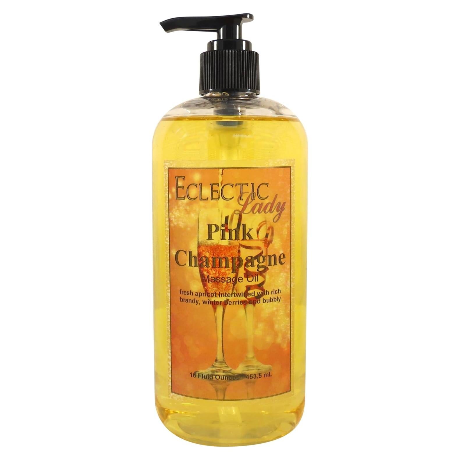 Aceite de Masaje Champán Rosa Eclectic Lady 473 ml Natural