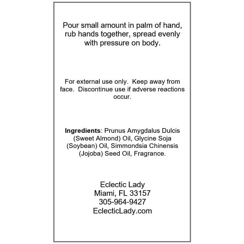 Aceite de Masaje Champán Rosa Eclectic Lady 473 ml Natural