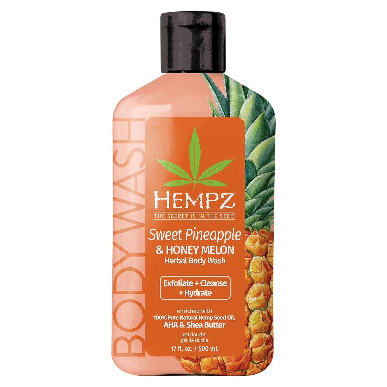 Gel de Ducha Hempz 500ml Piña Dulce y Melón Hidratante