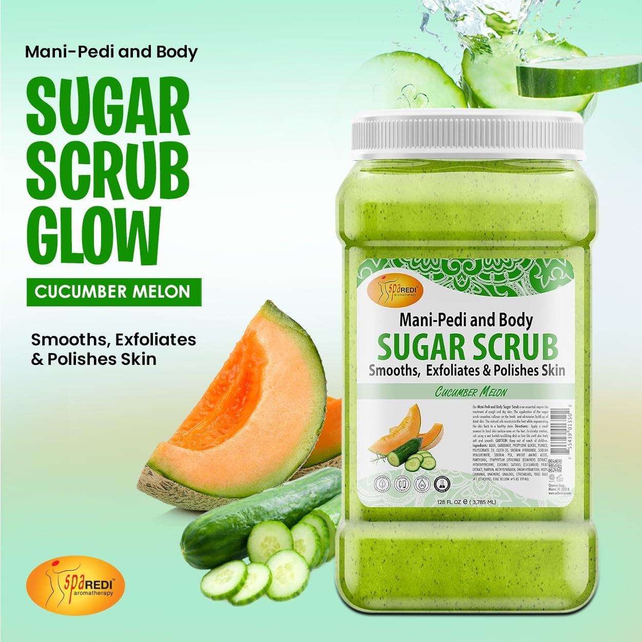 Exfoliante de Azúcar Spa Redi Melón de Pepino 3.78L