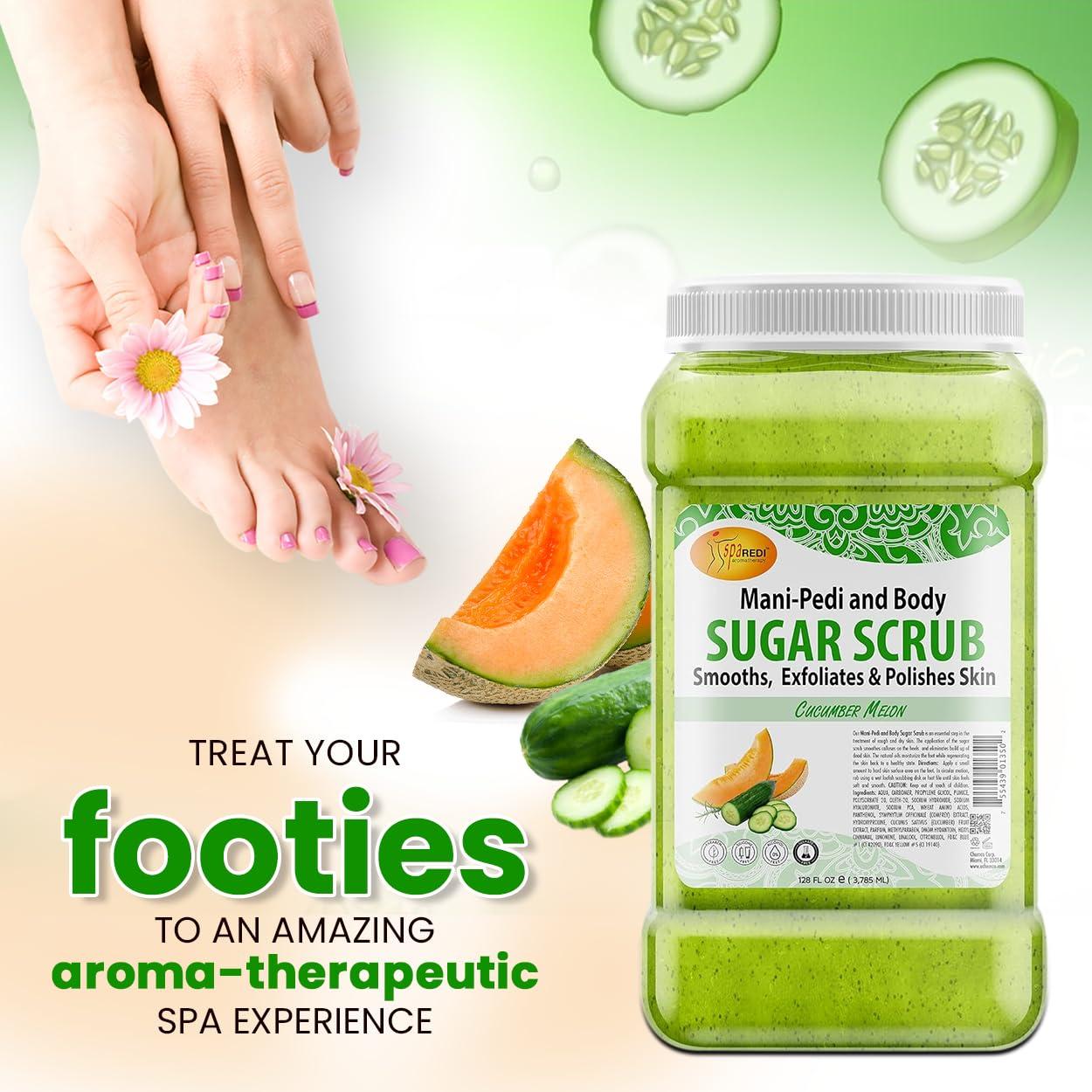 Exfoliante de Azúcar Spa Redi Melón de Pepino 3.78L