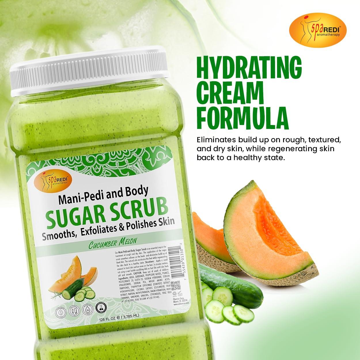 Exfoliante de Azúcar Spa Redi Melón de Pepino 3.78L