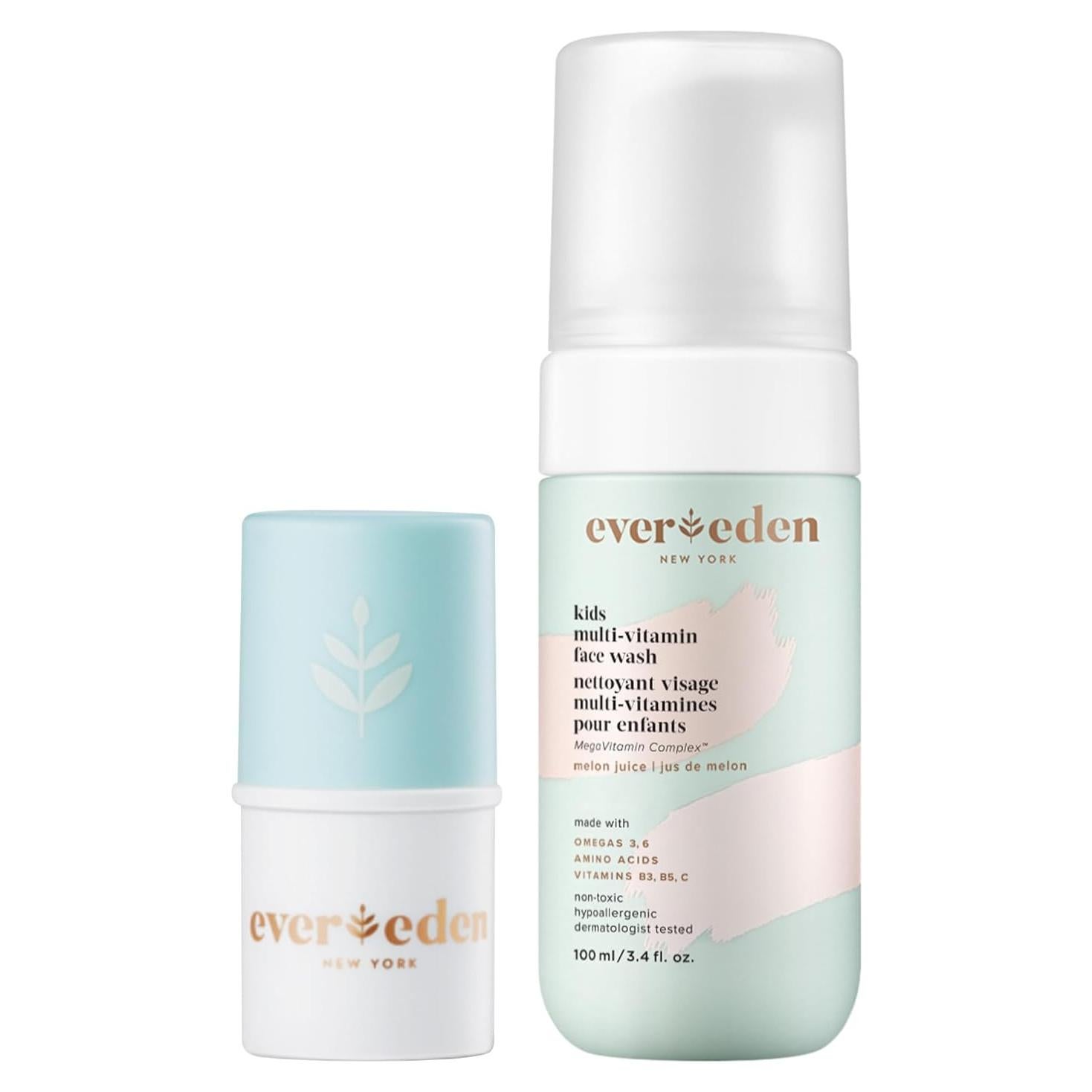 Jabón Facial y Bálsamo Labial Evereden Kids 48g y 3.7g