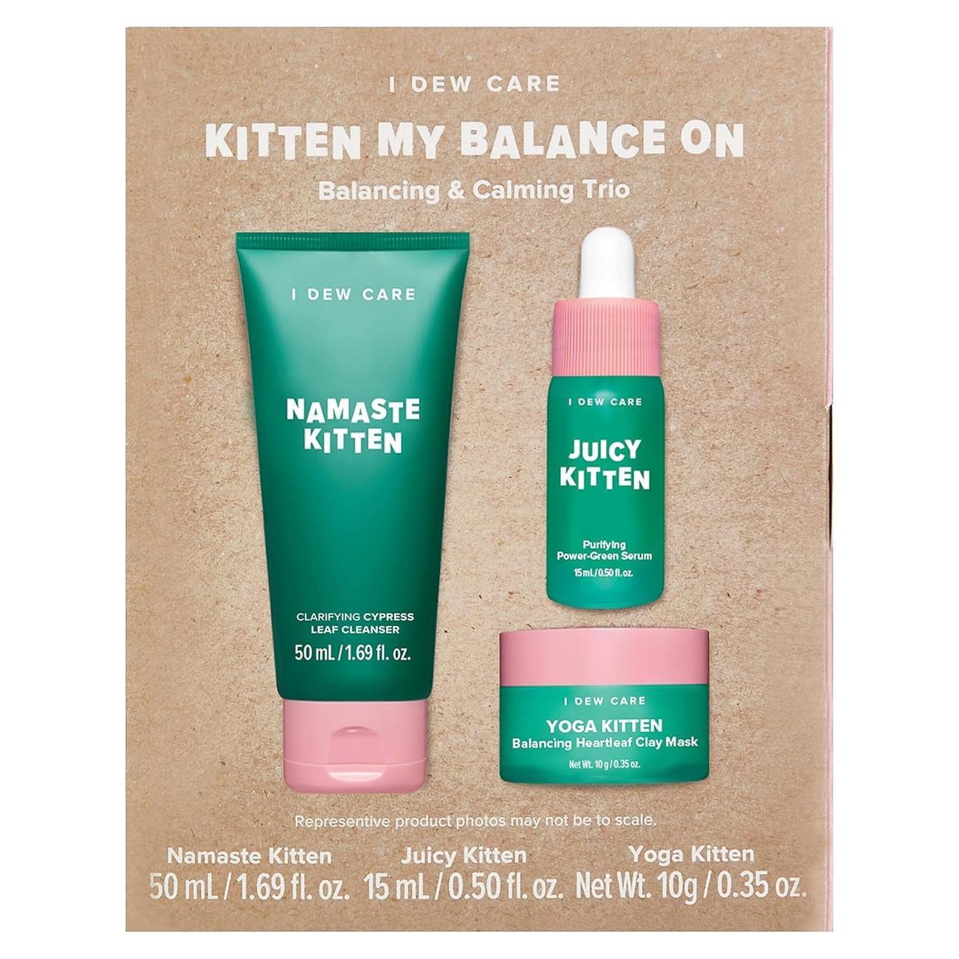 I DEW CARE Set de Cuidado Facial Kitten My Balance On - 3 Piezas