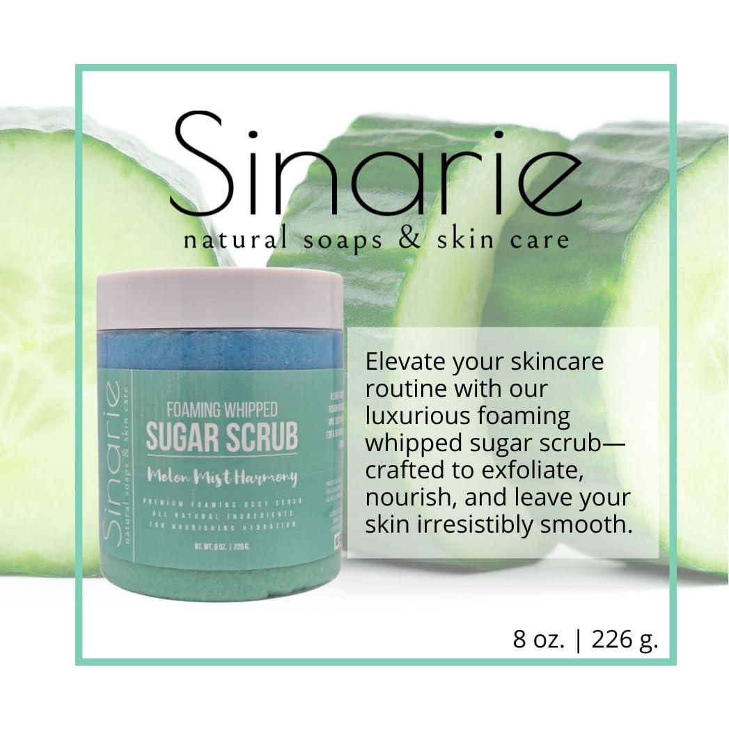 Exfoliante Espumoso de Azúcar Sinarie 227 g - Manteca de Mango y Coco