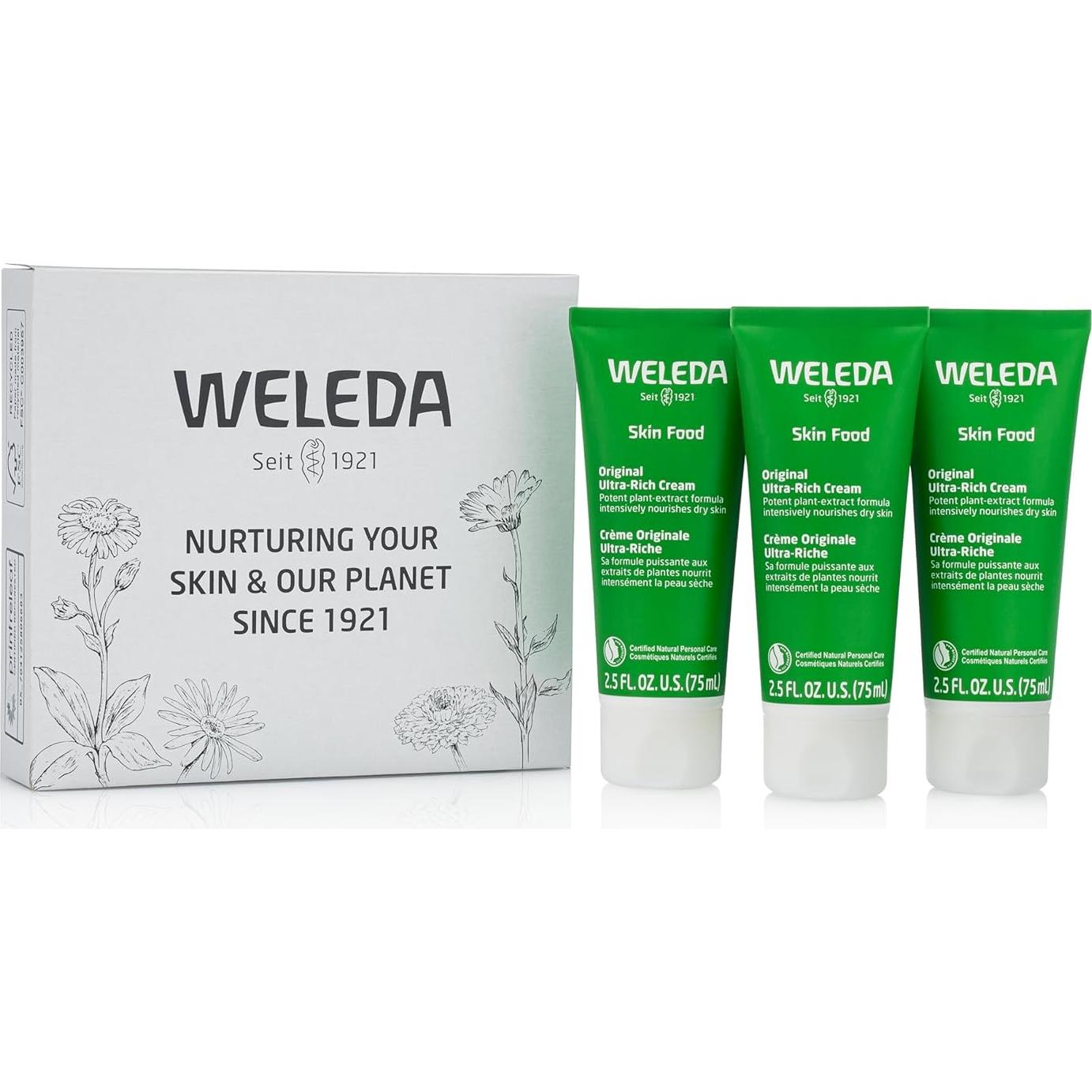 Crema Hidratante Weleda Skin Food Original 3 x 74.4 ml