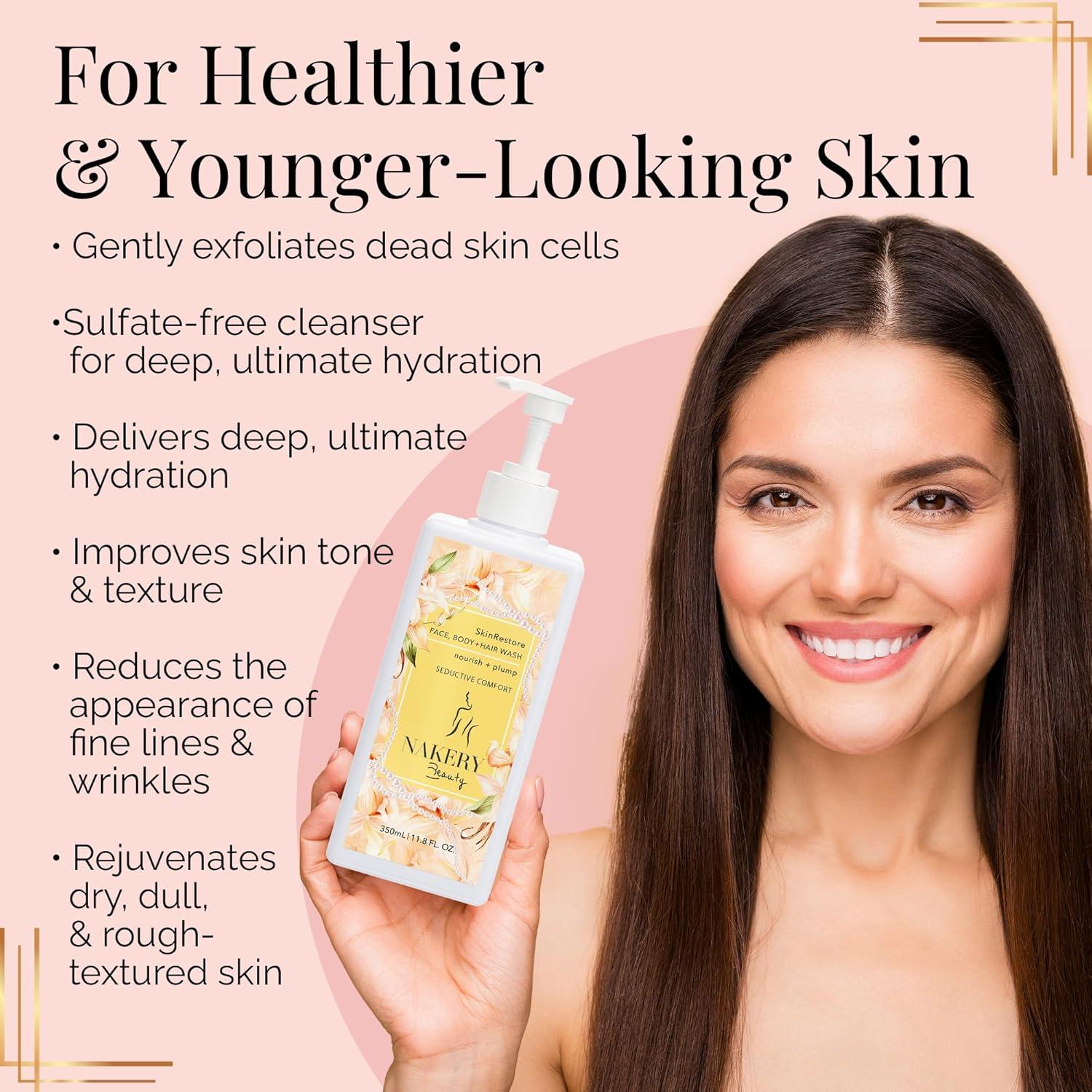 Jabón Corporal Hidratante Nakery SkinRestore 350ml - Piel Sensible