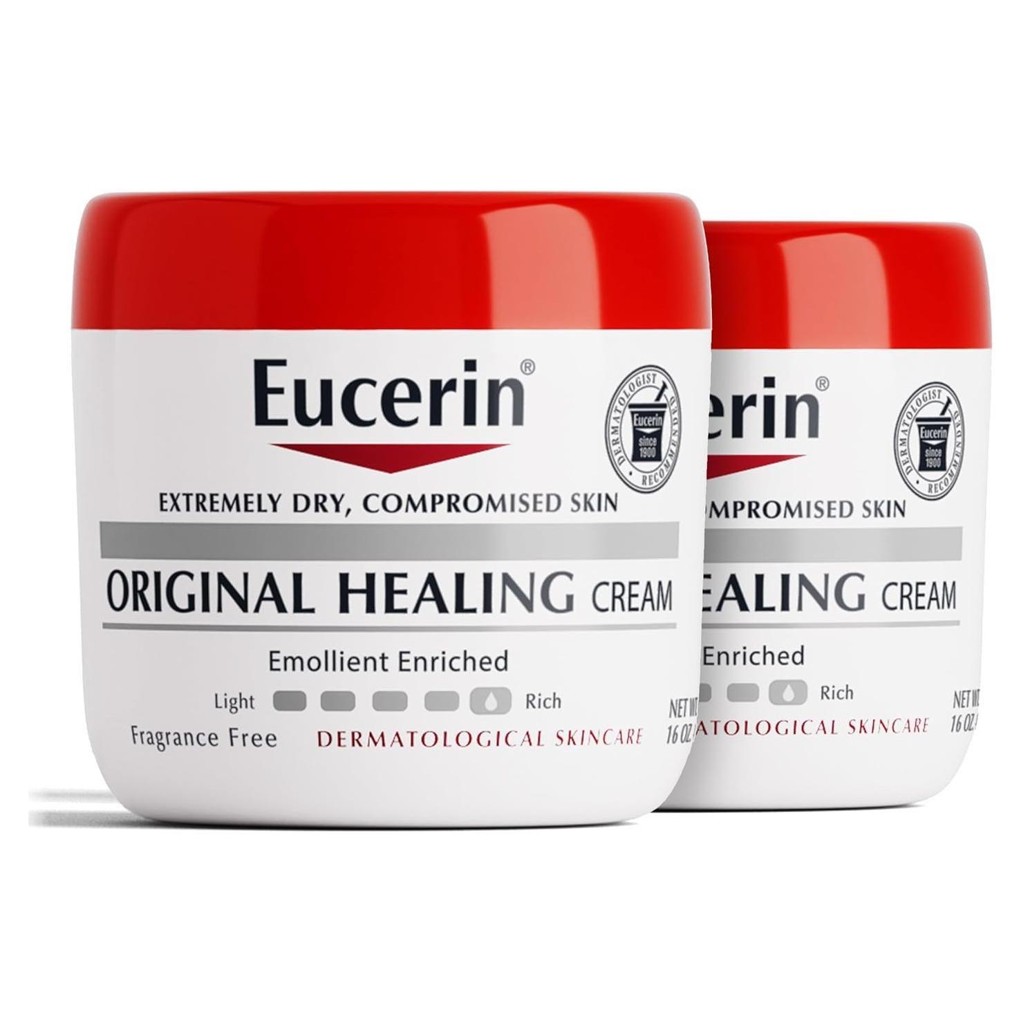Crema Corporal Eucerin Original de Curación 2x454g Piel Seca