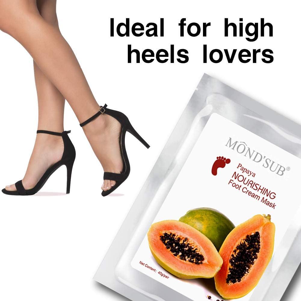 Mascarilla Nutritiva para Pies MOND'SUB Papaya 5 Piezas