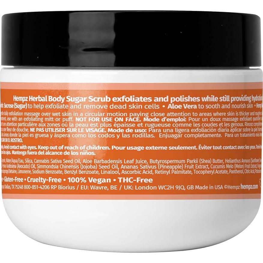 Exfoliante Corporal Hempz 56.7 g Piña Dulce y Melón de Miel