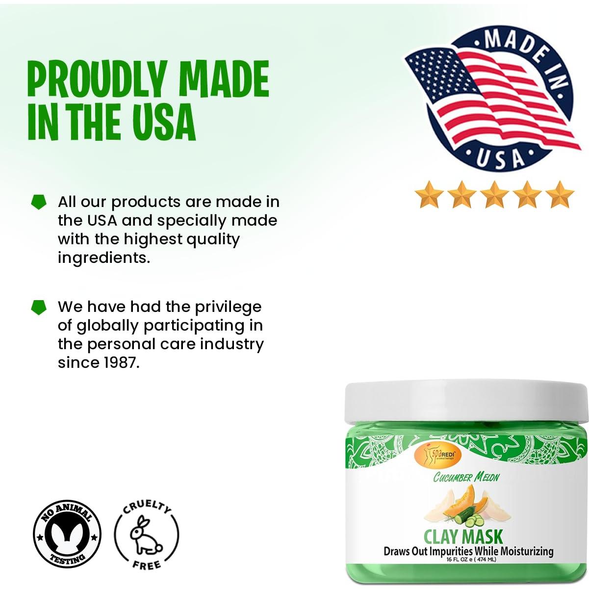 Mascarilla de Arcilla SPA REDI con Pepino y Melón 453.6 g