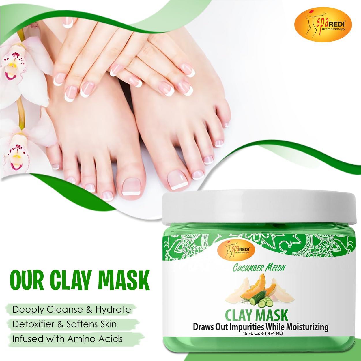 Mascarilla de Arcilla SPA REDI con Pepino y Melón 453.6 g