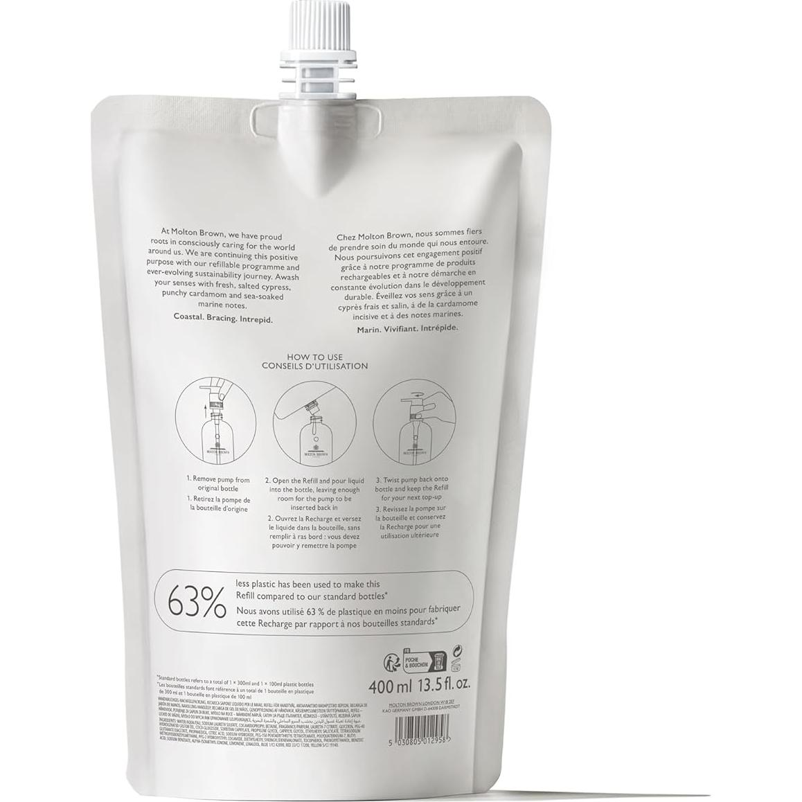 Recarga Jabón de Manos Molton Brown Ciprés Costero 400 ml