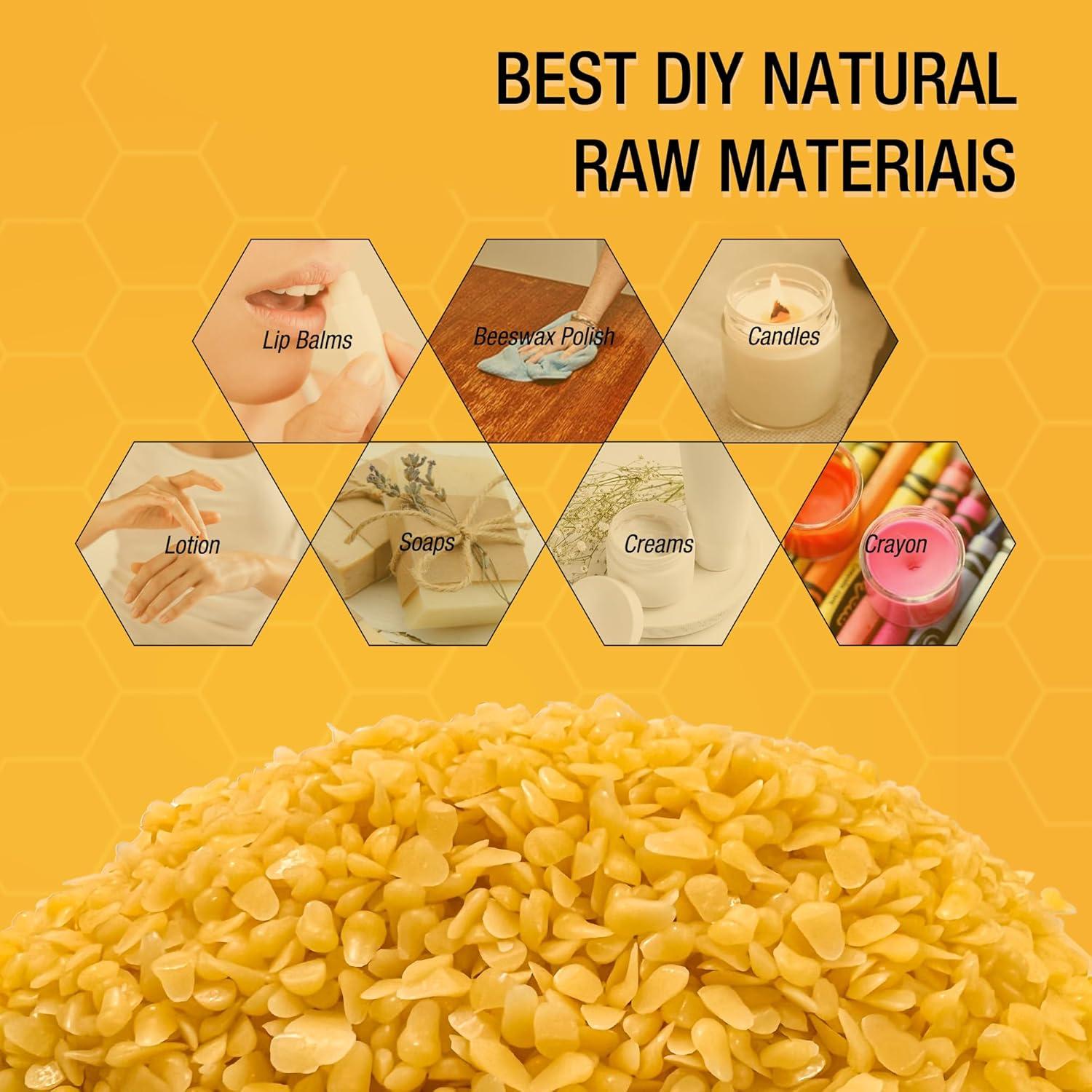 Gránulos de Cera de Abeja Orgánica VALLYDOM 453g Amarilla